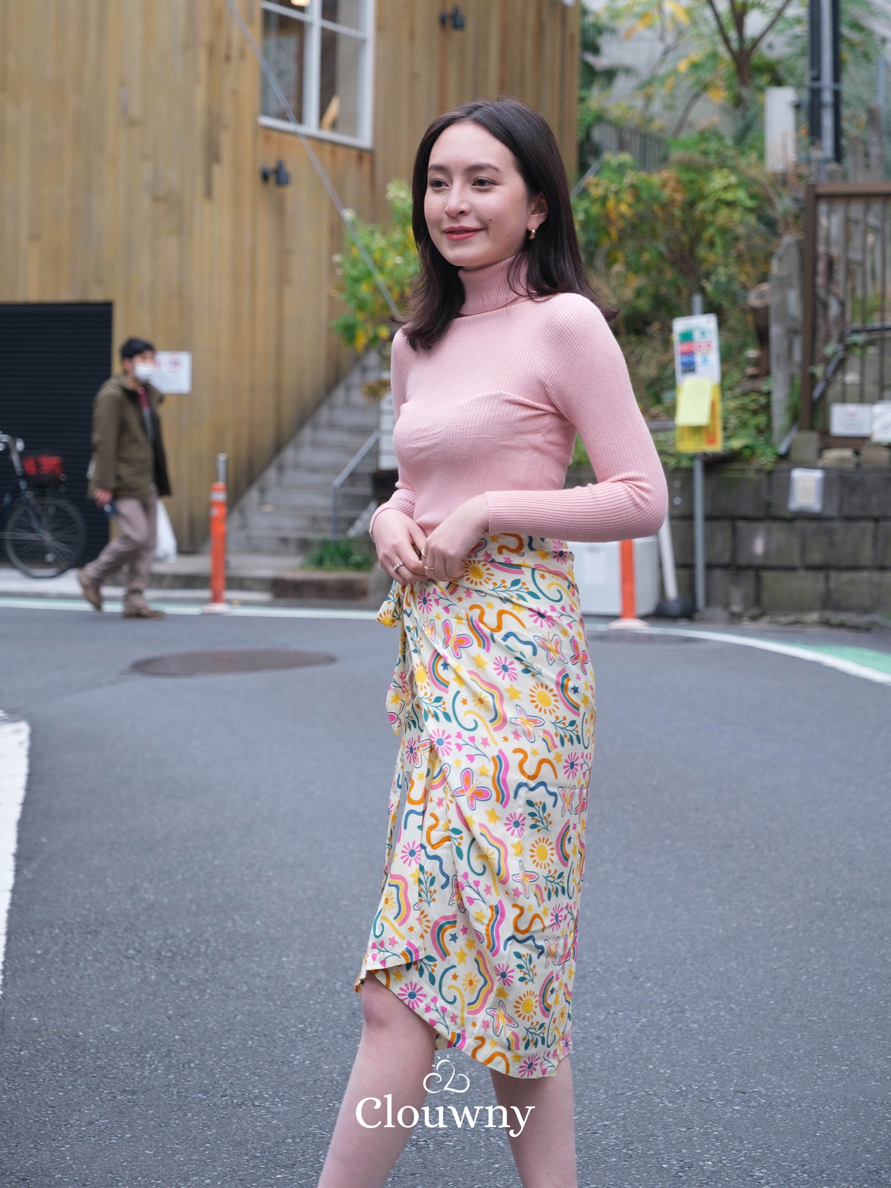 Tsuki Wrap Skirt - Cream